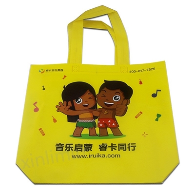 Bolsa de compras no tejida con logotipo en diseño personalizado y material laminado PP