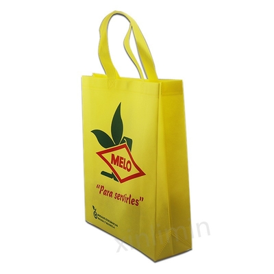 Bolsa de compras no tejida con logotipo en diseño personalizado y material laminado PP