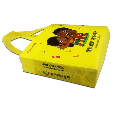 Bolsa de compras no tejida con logotipo en diseño personalizado y material laminado PP
