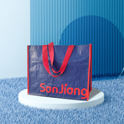 Bolsa de tejido laminada de polipropileno con logotipo personalizado para exposición