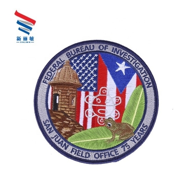 Patch de bordado de ropa personalizado con logotipo personalizado con decoración de palitos