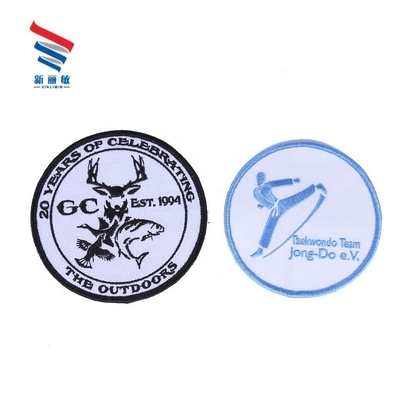 Patch de bordado de ropa personalizado con logotipo personalizado con decoración de palitos