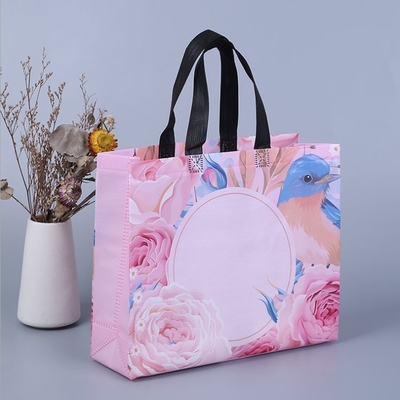 Bolso de compras plegable no tejido embalaje personalizado con portátil portátil de logotipo