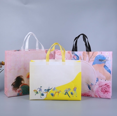 Bolso de compras plegable no tejido embalaje personalizado con portátil portátil de logotipo