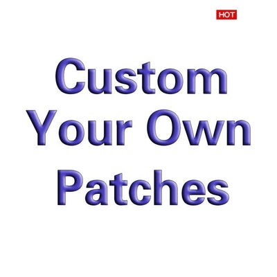Parches bordados a medida para ropa de estilo Twill Iron-On/100% bordado