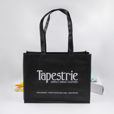 Pedido personalizado Tejido ecológico sin tejido Bolsa de compras de logotipo para promoción de exposiciones