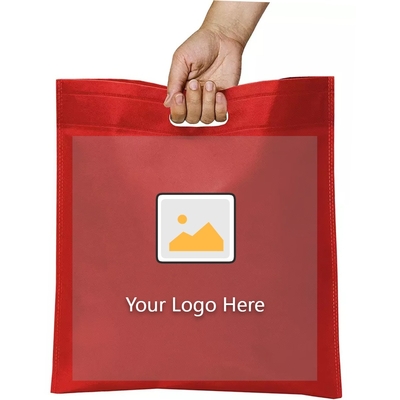 Bolsa de corte D no tejida ecológica para accesorios y mango de sellado