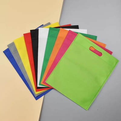 Bolsa de corte D no tejida ecológica para accesorios y mango de sellado