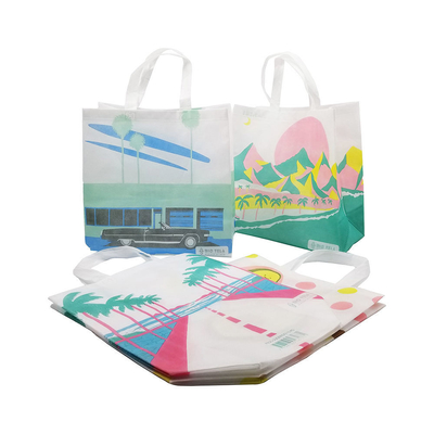 Bolso de compras no tejido Bolso de bolsa con material ecológico y color personalizado