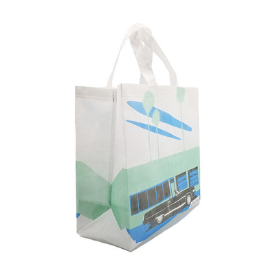Bolso de compras no tejido Bolso de bolsa con material ecológico y color personalizado
