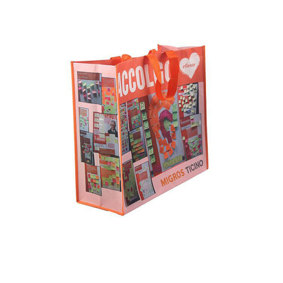 Bolsa de compras de gran capacidad no tejida con material respetuoso con el medio ambiente e impresión a medida