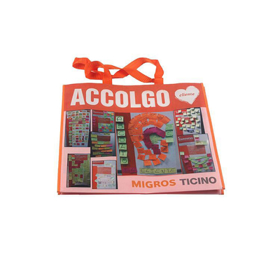 Bolsa de compras de gran capacidad no tejida con material respetuoso con el medio ambiente e impresión a medida