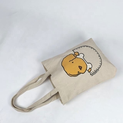 Bolsas de compras de lienzo de algodón impresas a medida con material ecológico