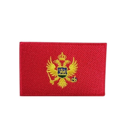 Diseño personalizado Bandera de Hong Kong Parches bordados para ropa Material plástico