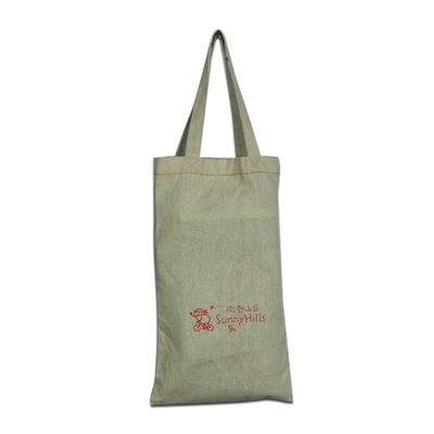 30*40*10cm Bolso de algodón orgánico con cuerda de tracción