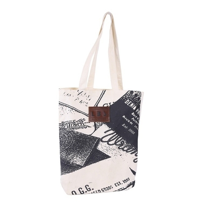 30*40*10cm Bolso de algodón orgánico con cuerda de tracción