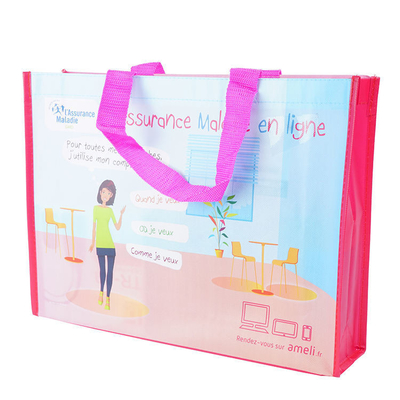 OEM/ODM aceptable bolsas de bolsas Pp no tejidas multicolores para compras Logotipo personalizado