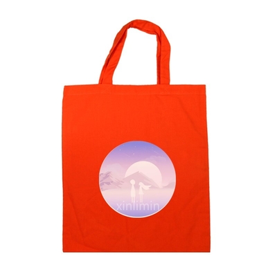 Logotipo personalizado Bolso de algodón orgánico reciclado Bolso de lona de algodón