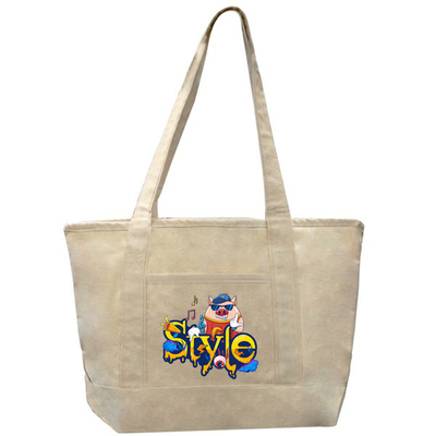 Logotipo personalizado Bolso de algodón orgánico reciclado Bolso de lona de algodón