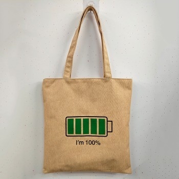 Bolso de Tote Impreso de Moda de dibujos animados ecológicos de color personalizado para compras de mujeres