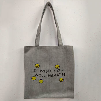 Bolso de Tote Impreso de Moda de dibujos animados ecológicos de color personalizado para compras de mujeres