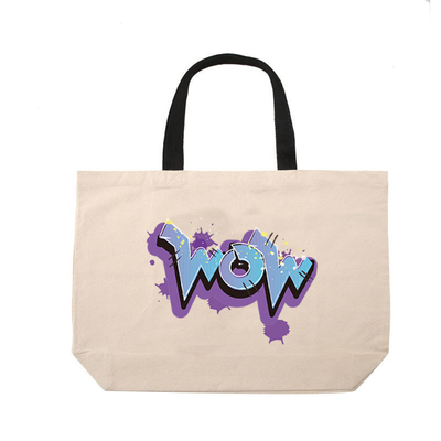 Logotipo impreso personalizado Bolsas de lona de algodón en blanco para compras reutilizables