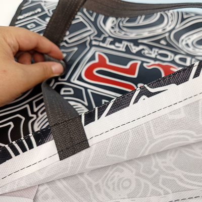 30*10*40 bolso negro cortado a presión no tejido para tiendas de comestibles