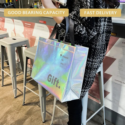 Bolsas de compras no tejidas Logotipo personalizado para ropa reciclada reutilizable