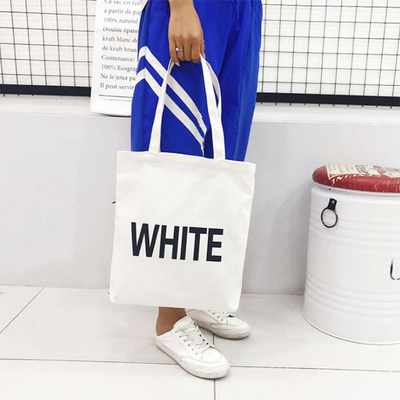 Eco Amigable Reutilizable Mujeres de lienzo Bolsa de algodón Impreso a medida Tote orgánico para comestibles