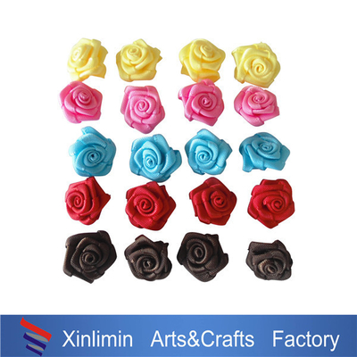 Decoración de pelo de color corbata de Navidad 100% cinta de poliéster Mini arcos para botellas de vino