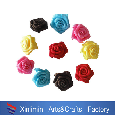 Decoración de pelo de color corbata de Navidad 100% cinta de poliéster Mini arcos para botellas de vino