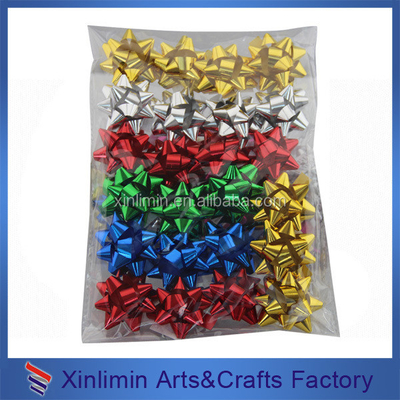 Cinturón de metal cepillado Envasado de regalos de Navidad Arco de plástico para todo tipo de cajas de regalos