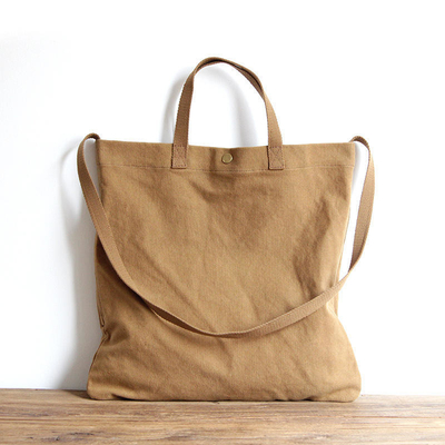 Promoción Mujeres de algodón natural duradero lienzo de compras bolsa de bolsa para compras de negocios