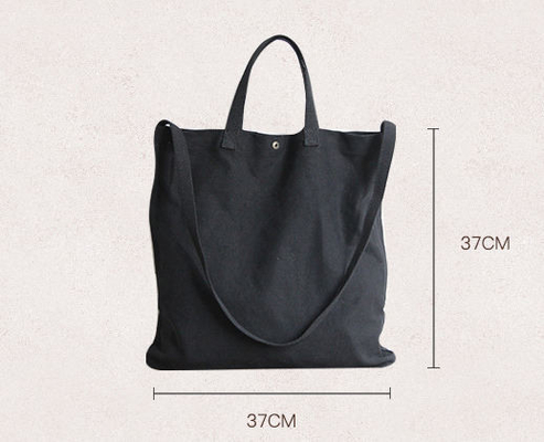 Promoción Mujeres de algodón natural duradero lienzo de compras bolsa de bolsa para compras de negocios