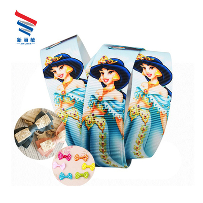 Chicas Impreso Personaje de dibujos animados Cinta de grano grueso para el cabello Patrón de corbata Color sólido