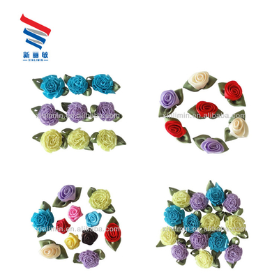 Colorido Prefabricado cinta de flores de rosa pequeña y delicada estilo según sus necesidades