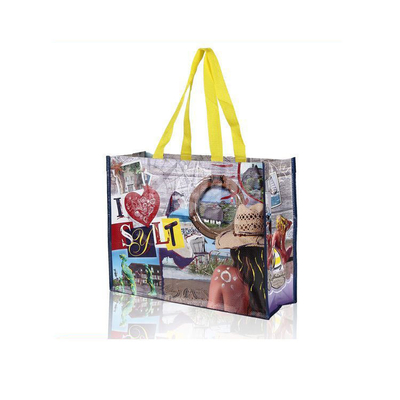 Acceptable OEM/ODM Impresión personalizada de comestibles reutilizables bolsas de bolsas laminadas no tejidas de PP