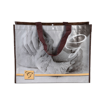 Acceptable OEM/ODM Impresión personalizada de comestibles reutilizables bolsas de bolsas laminadas no tejidas de PP