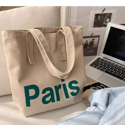 Bolso de compras portátil de algodón con hombro único con servicio OEM y colores Pantone