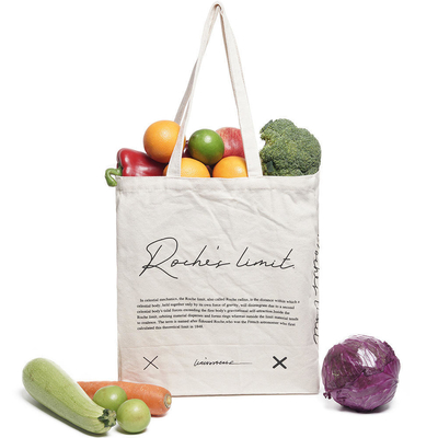 Comprar bolsas de algodón reutilizables con diseño de lienzo en blanco personalizado