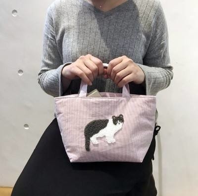 Logotipo personalizado Amor Animal 3D Toallas bordadas Bolsa de algodón para la conveniencia de las compras