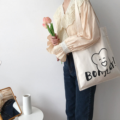 Bolsas de ropa de lona de color personalizado para compras ecológicas