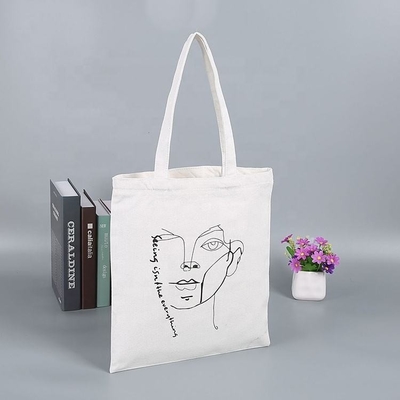 Color personalizado de compras recicladas de comestibles de lona Calico bolsas de toque