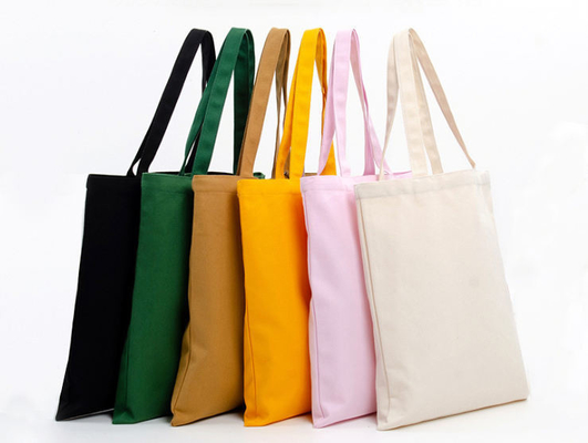 Promoción Logotipo personalizado Bolsas de algodón impresas en color personalizado y logotipo personalizado