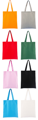 Promoción Logotipo personalizado Bolsas de algodón impresas en color personalizado y logotipo personalizado