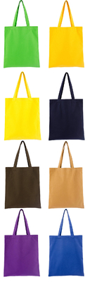 Promoción Logotipo personalizado Bolsas de algodón impresas en color personalizado y logotipo personalizado