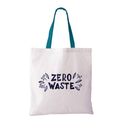 Bolsa de lienzo suave de reciclaje hecha de algodón sostenible reutilizable