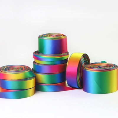 Las bandas de contacto suave con una sola cara con doble cara Arco iris satinado con cinta de grano grueso