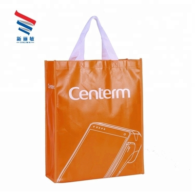Bolso de tejido no tejido con esquina redonda e impresión de logotipo personalizado