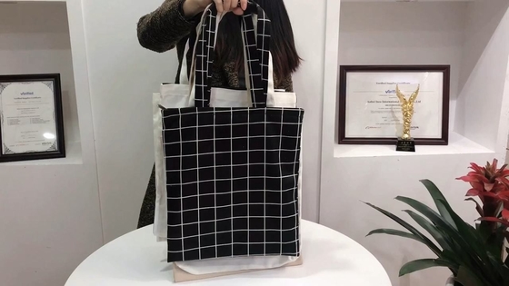 Bolsa de compras de tejido ecológico personalizada para accesorios de moda reciclables